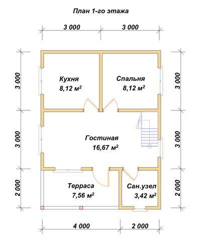 План первого этажа проекта П-111