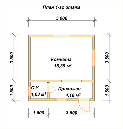 План первого этажа проекта П-86